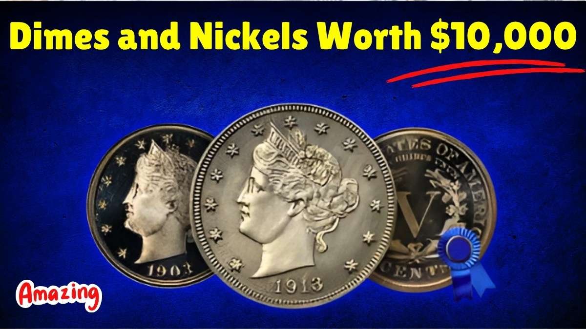 7 Rare Dimes and Nickels Still in Circulation Worth Up to $10,000 Each