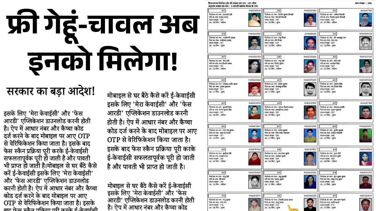 गेहूं-चावल अब सबको नहीं मिलेगा! जानिए सरकार के नए राशन कार्ड नियम Ration Card New Rules